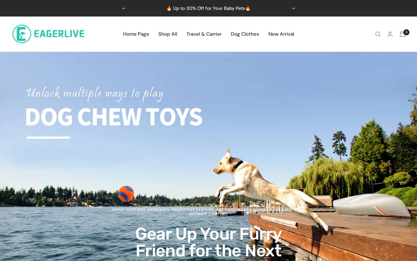 eagerlive.com homepage screenshot