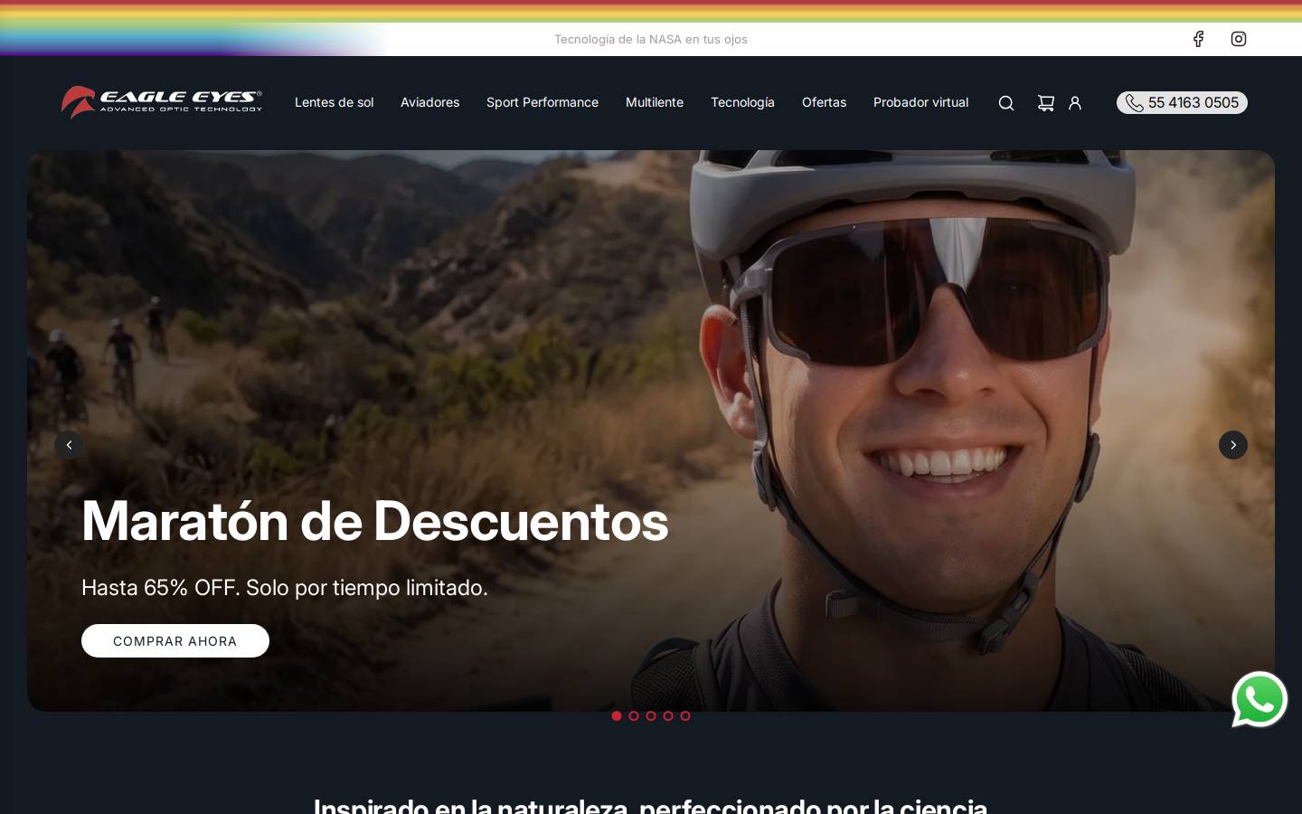 Eagle Eyes Optics homepage screenshot