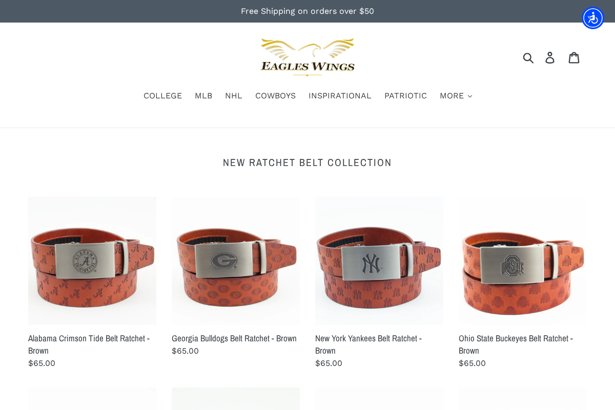 Eagles Wings Ties homepage screenshot