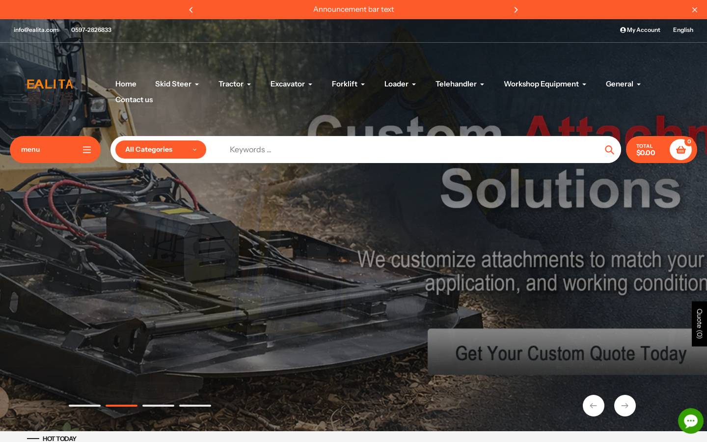 ealitaattachments.com homepage screenshot