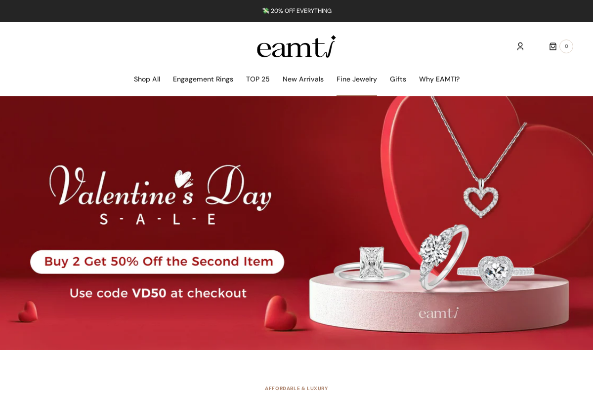 EAMTI JEWELRY homepage screenshot