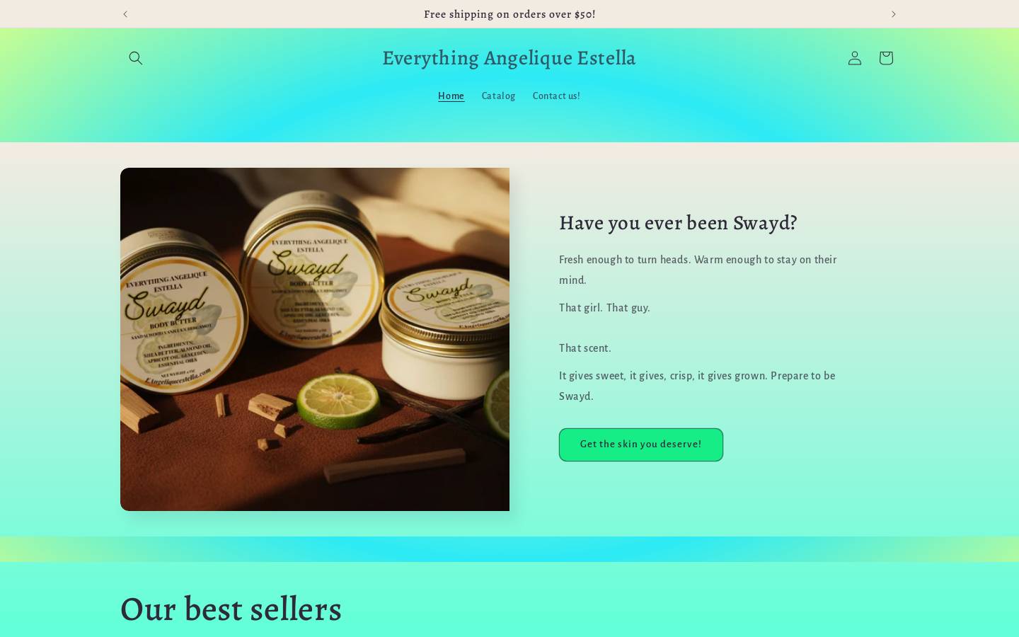 eangeliqueestella.com homepage screenshot