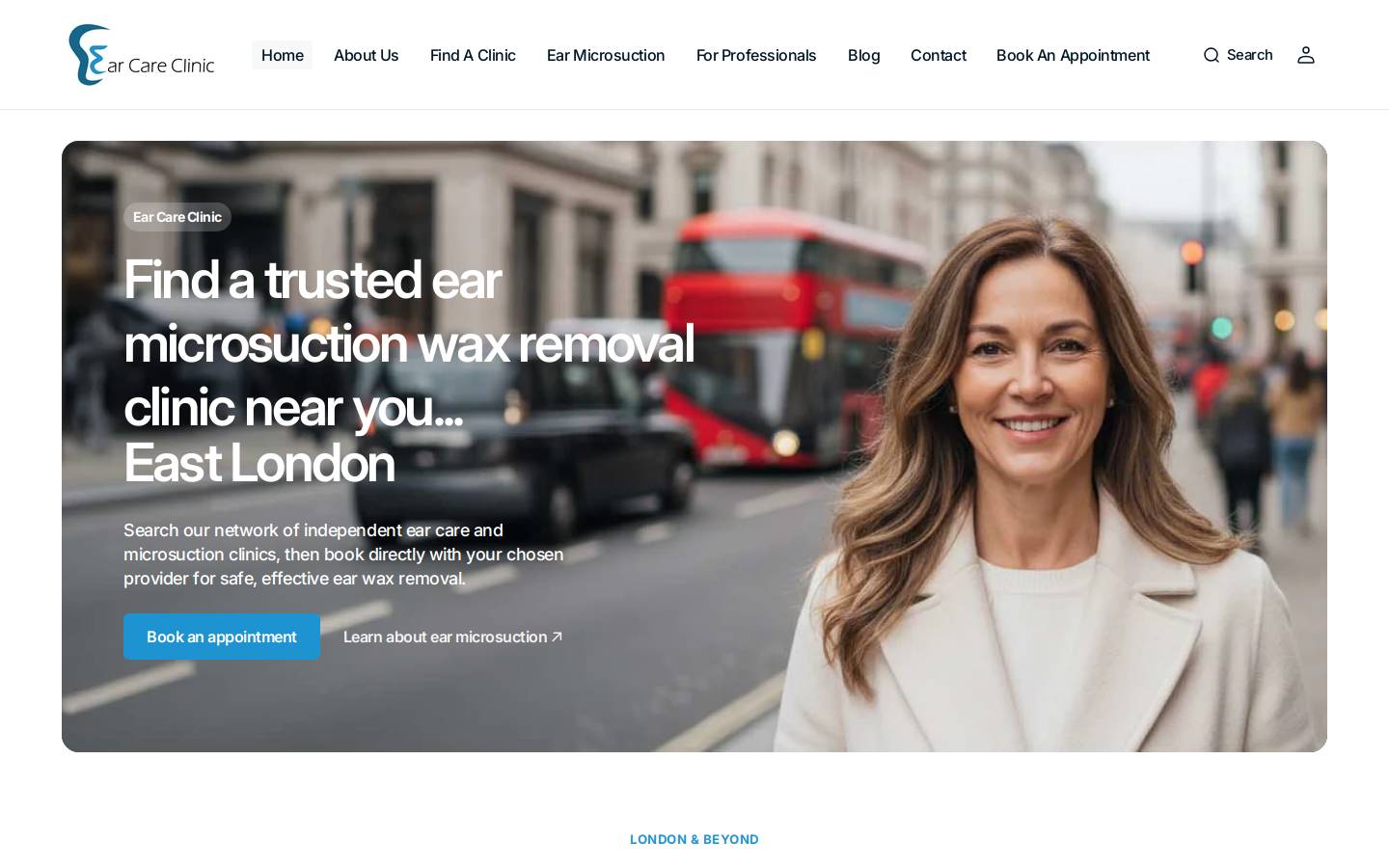 earcareclinic.com homepage screenshot