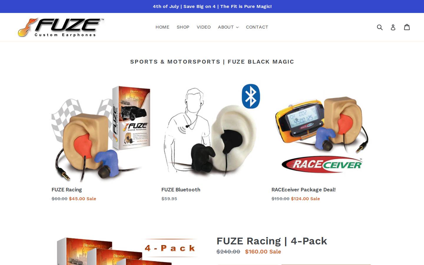 earfuze.com homepage screenshot