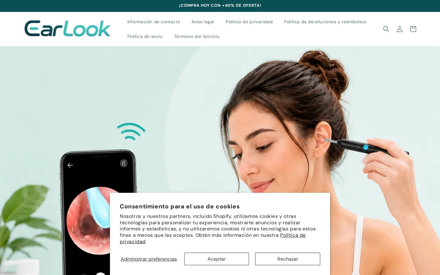 earlook.shop homepage screenshot