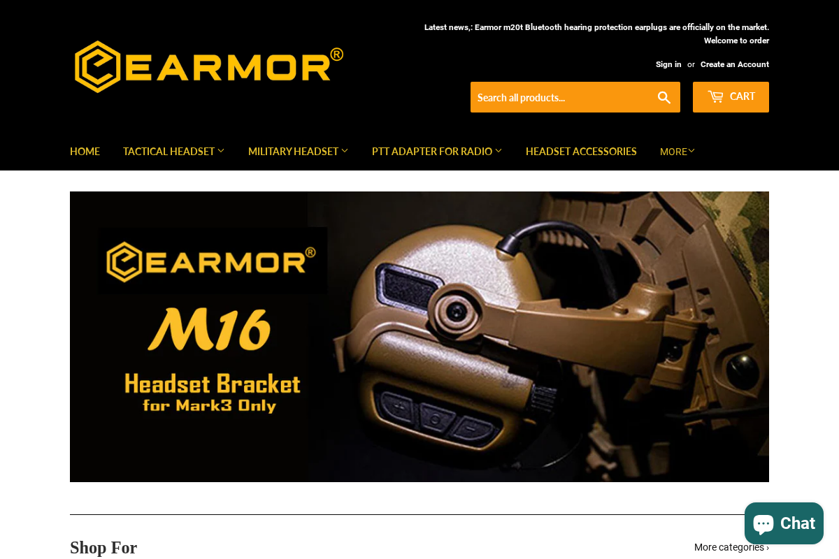 EARMOR STORE homepage screenshot