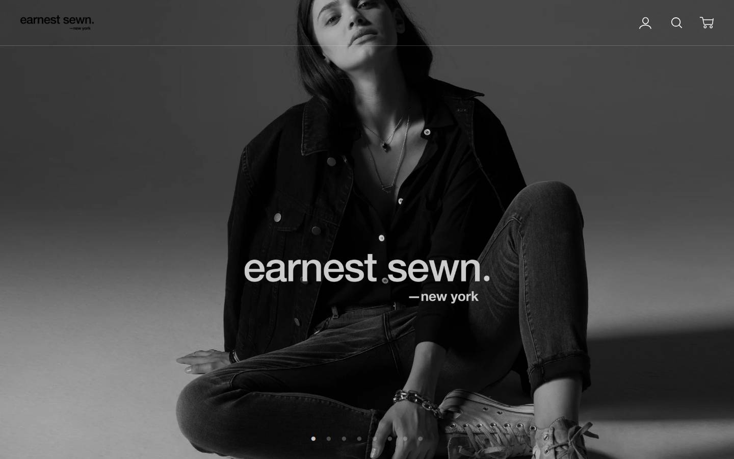 earnestsewn.com homepage screenshot