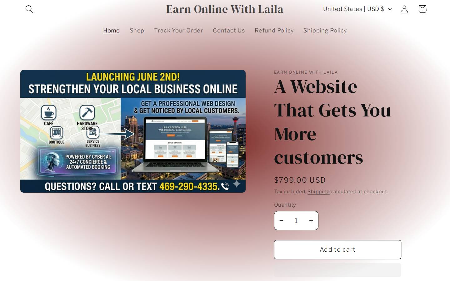 earnonlinewithlaila.com homepage screenshot