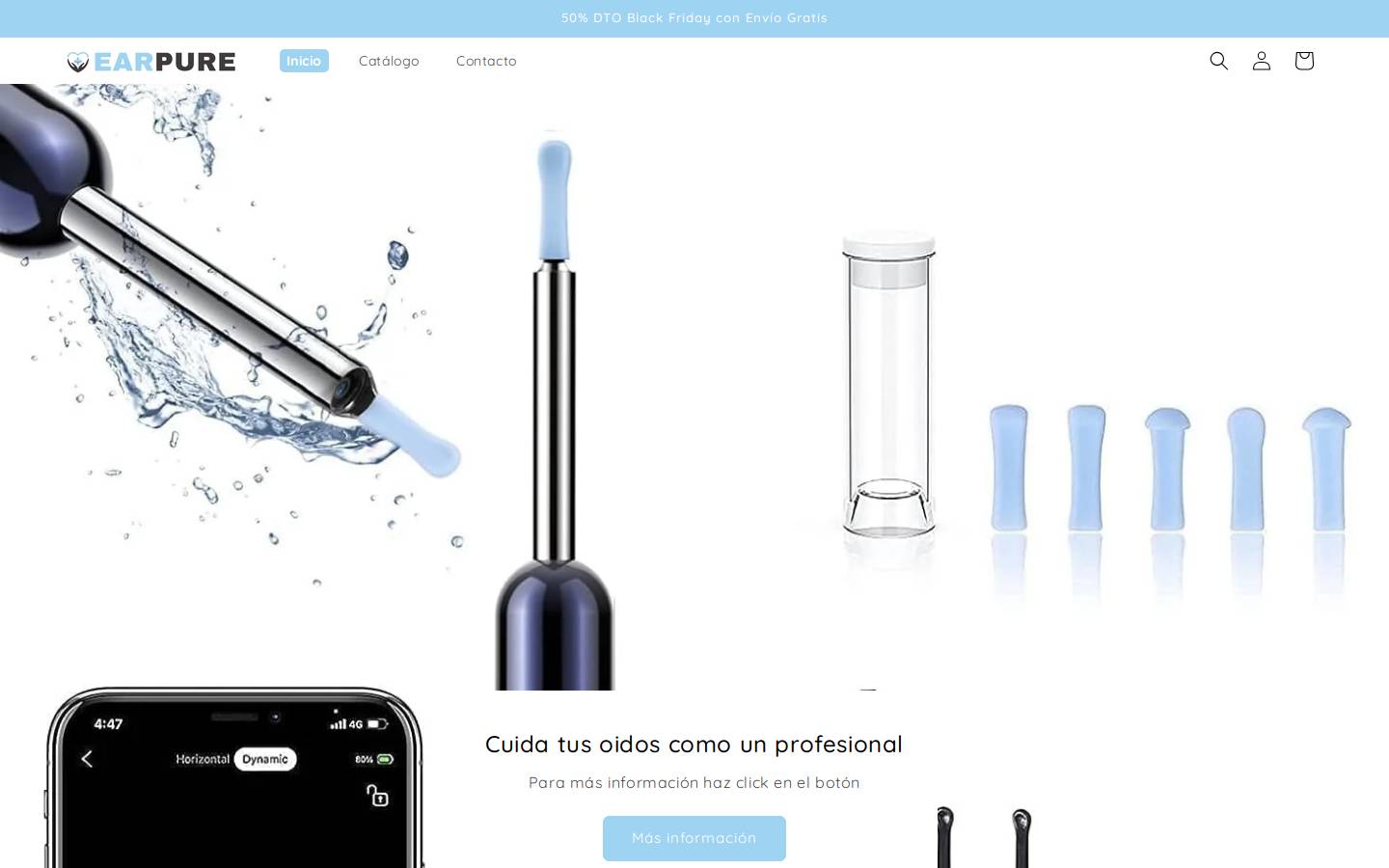 earpurestore.com homepage screenshot