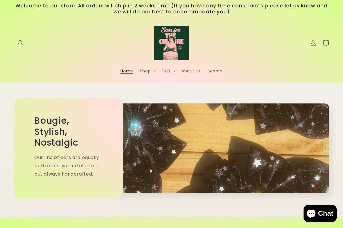 earsfortheculture.com homepage screenshot