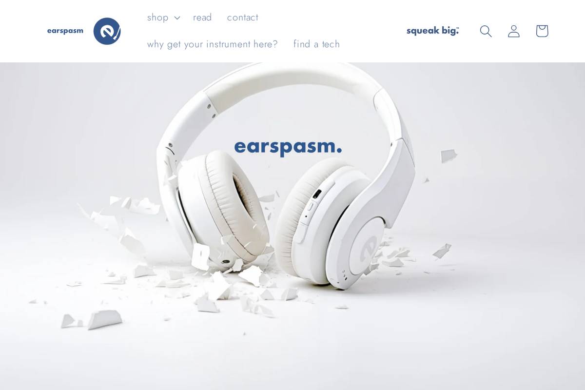 earspasm.com homepage screenshot