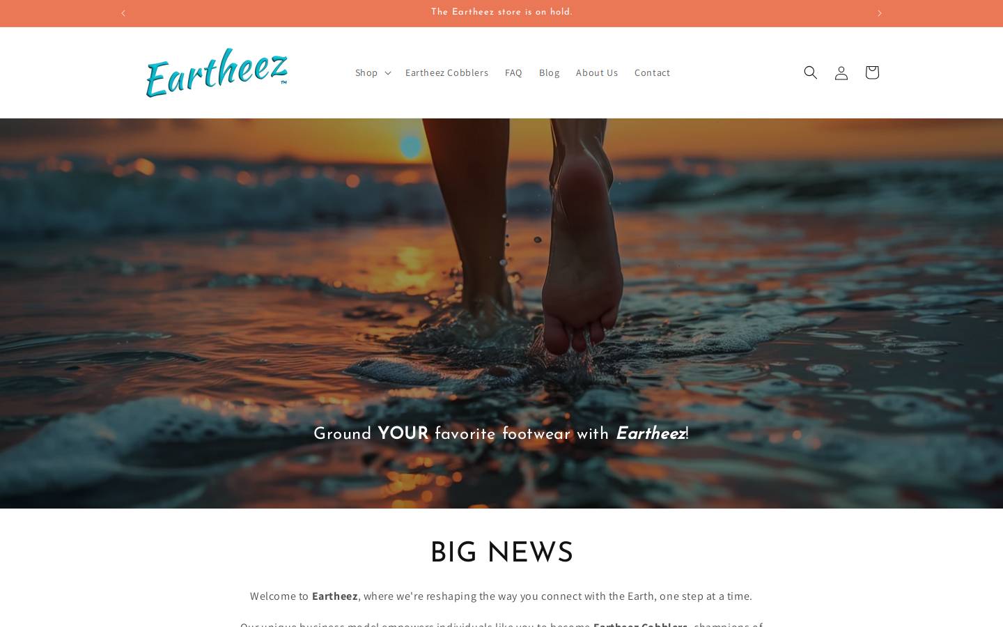 eartheez.me homepage screenshot