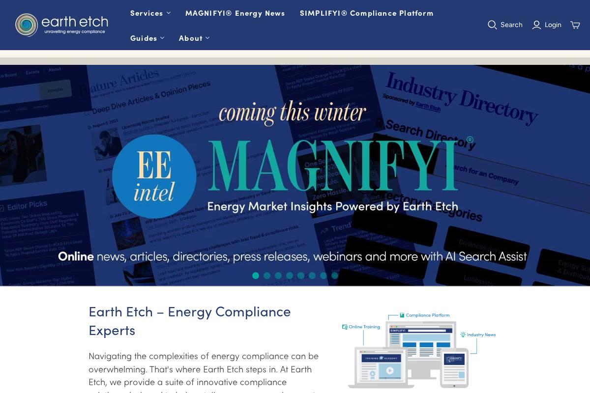 earthetch.com homepage screenshot