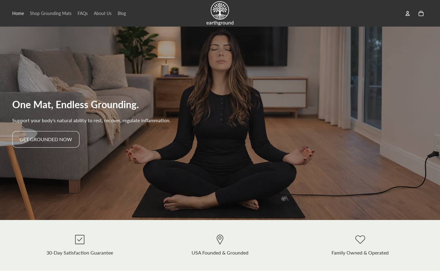 earthground.com homepage screenshot