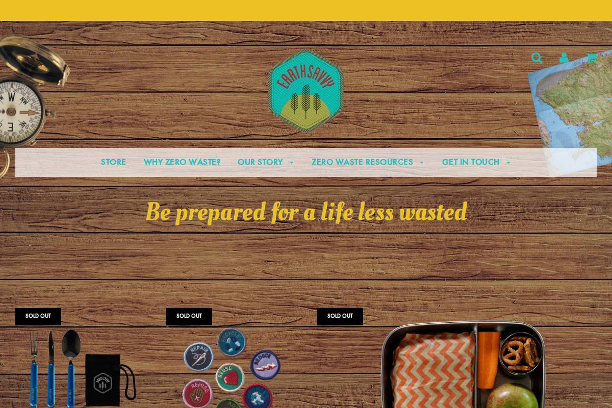 earthsavvy.co.nz homepage screenshot