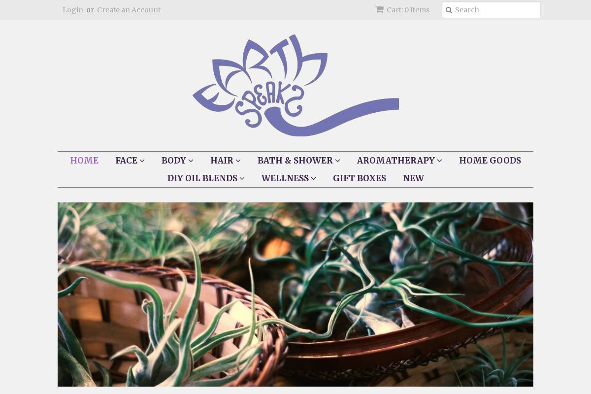 earthspeaks.com homepage screenshot