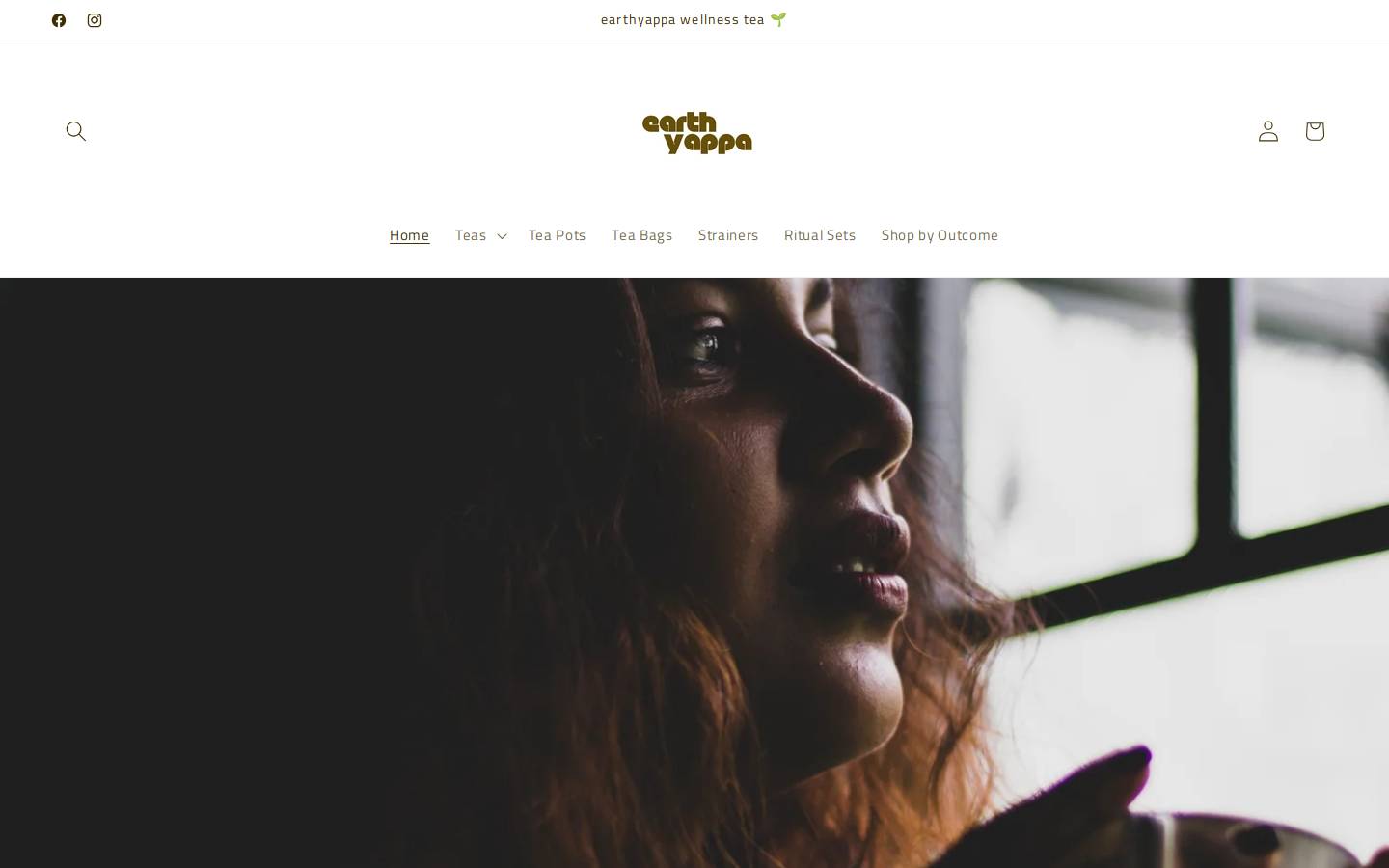 earthyappa.com homepage screenshot