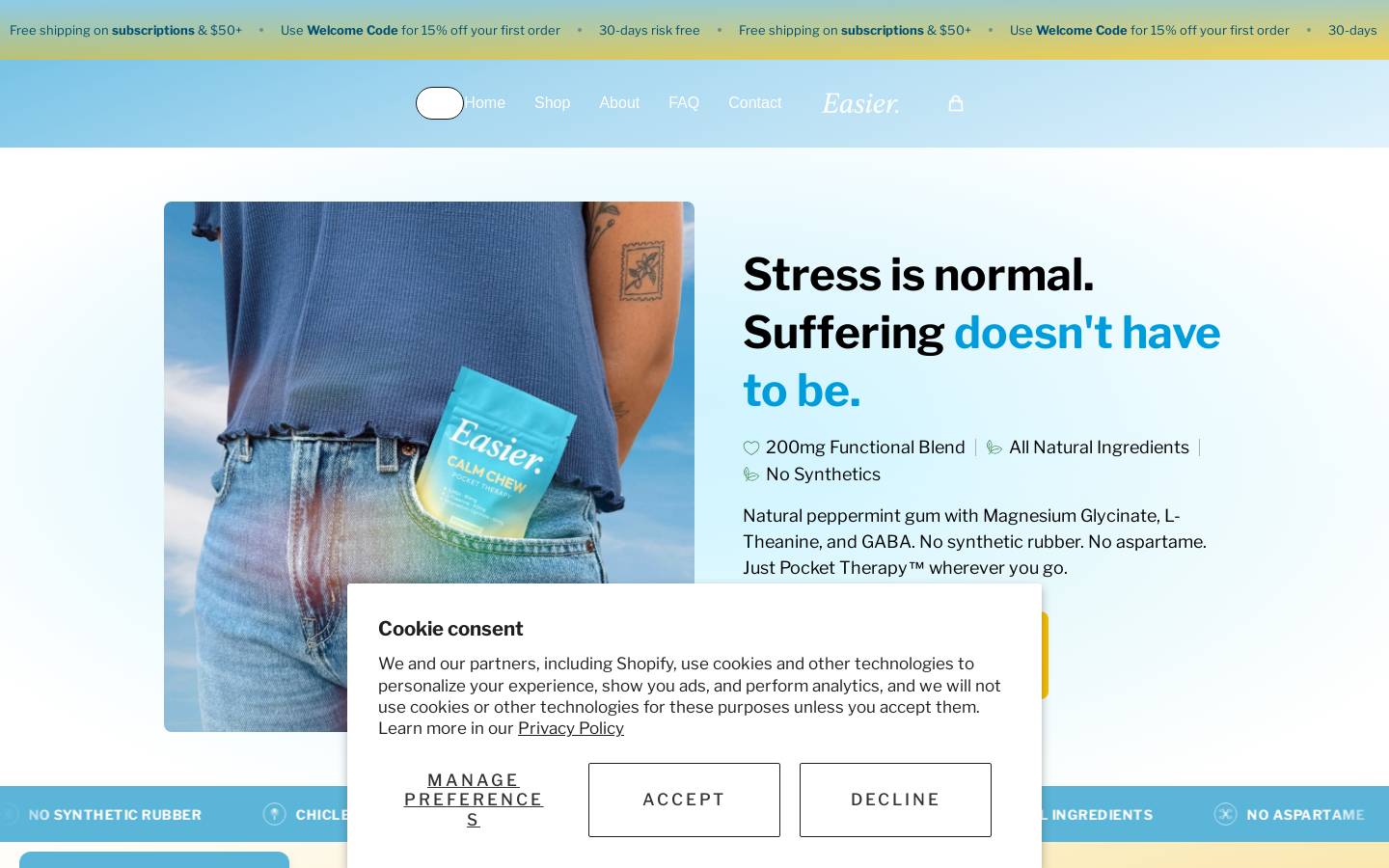 easier.shop homepage screenshot