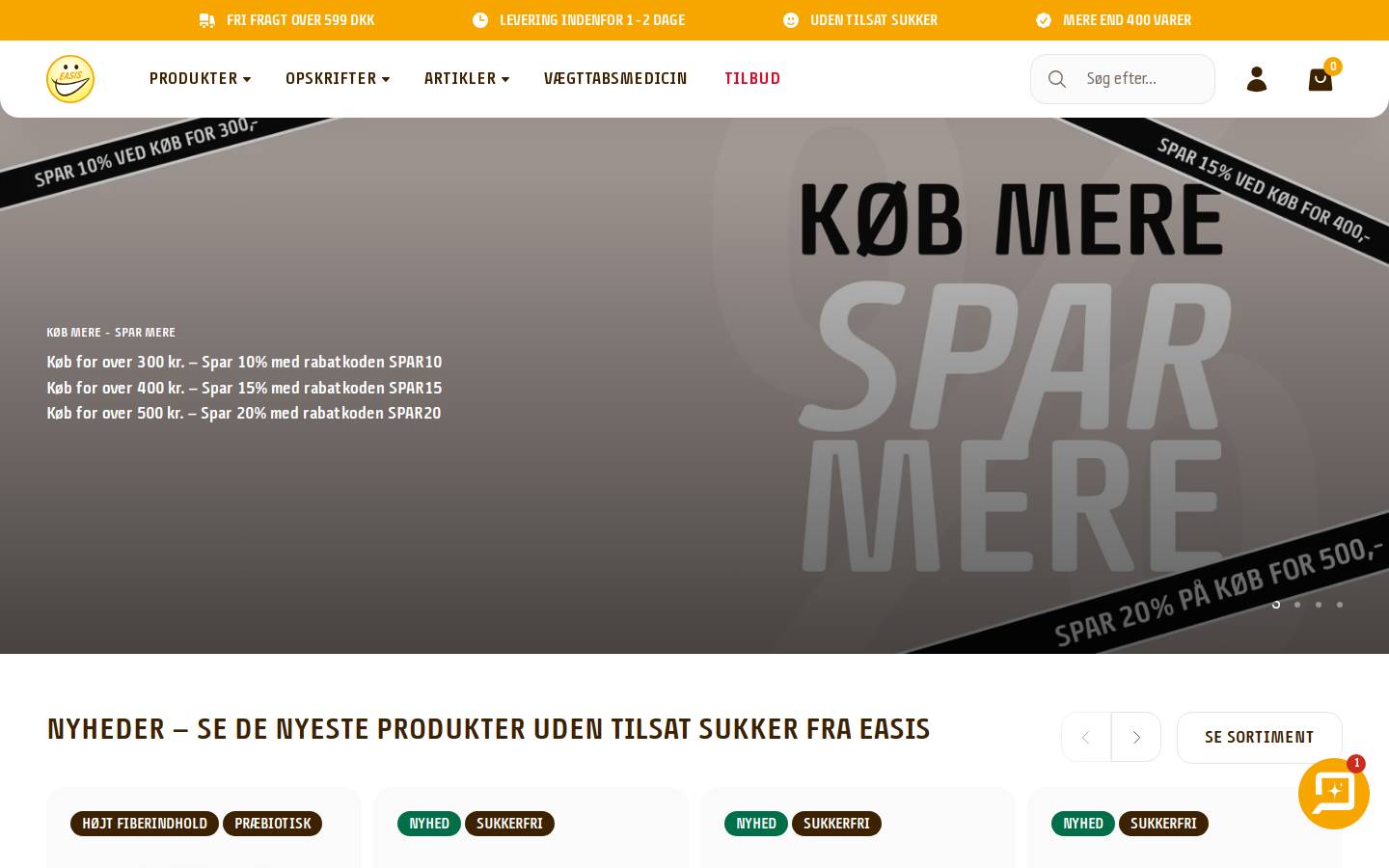 EASIS homepage screenshot