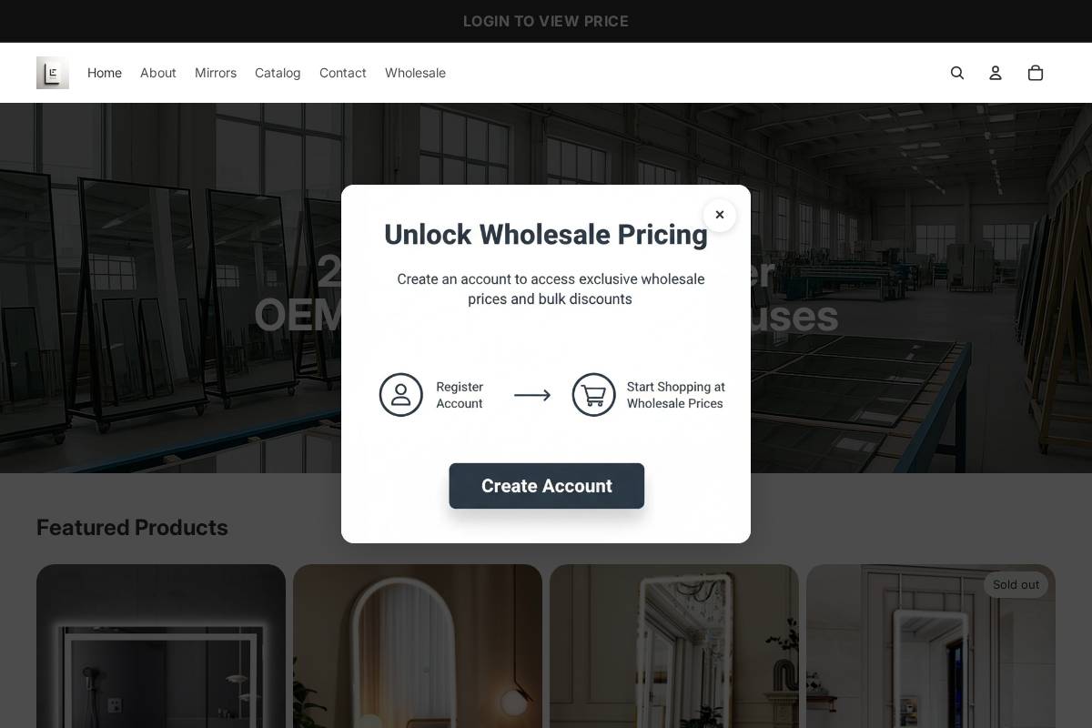 easlymirror.com homepage screenshot