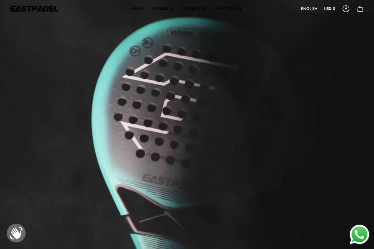 eastpadel.com homepage screenshot
