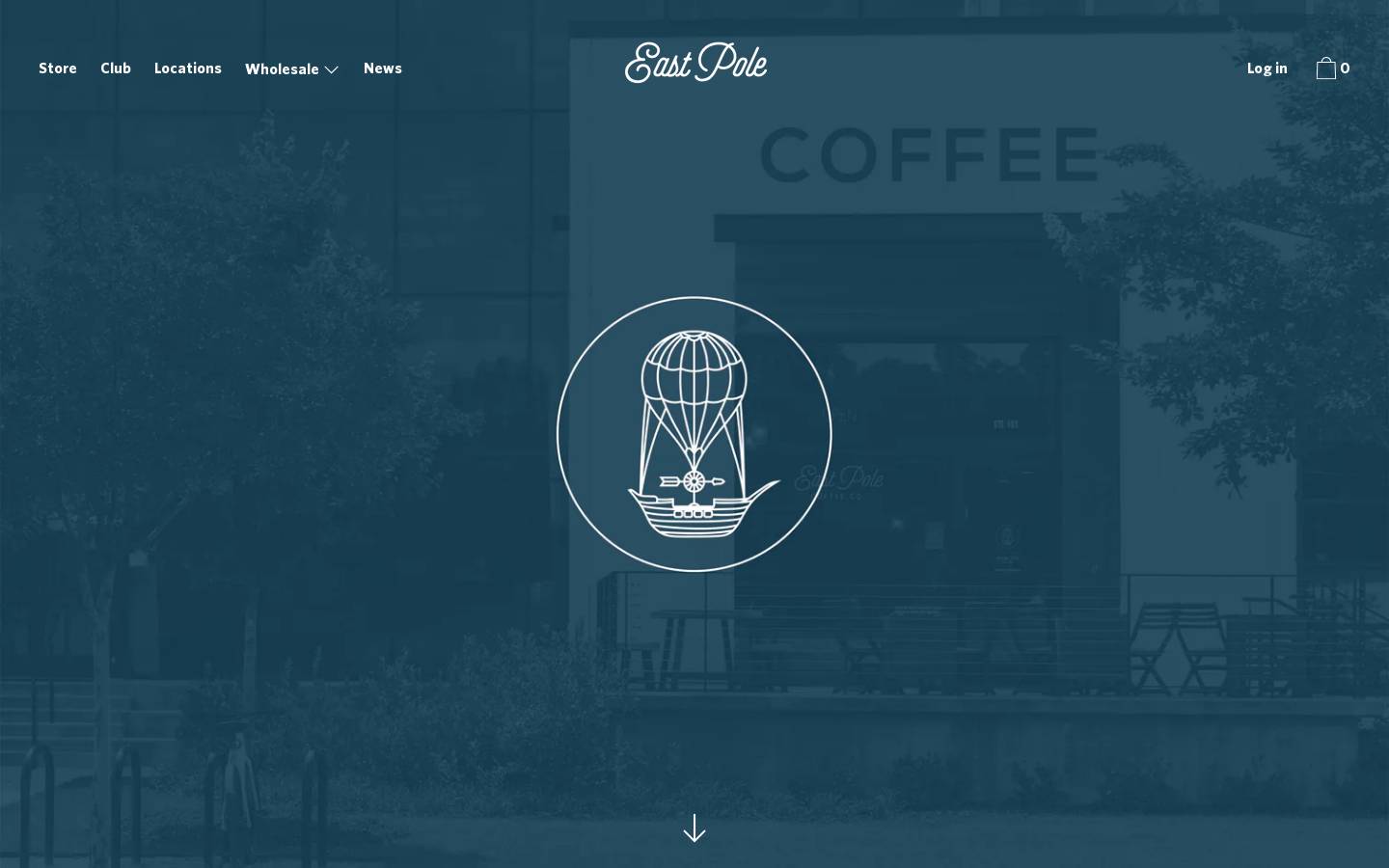eastpole.coffee homepage screenshot