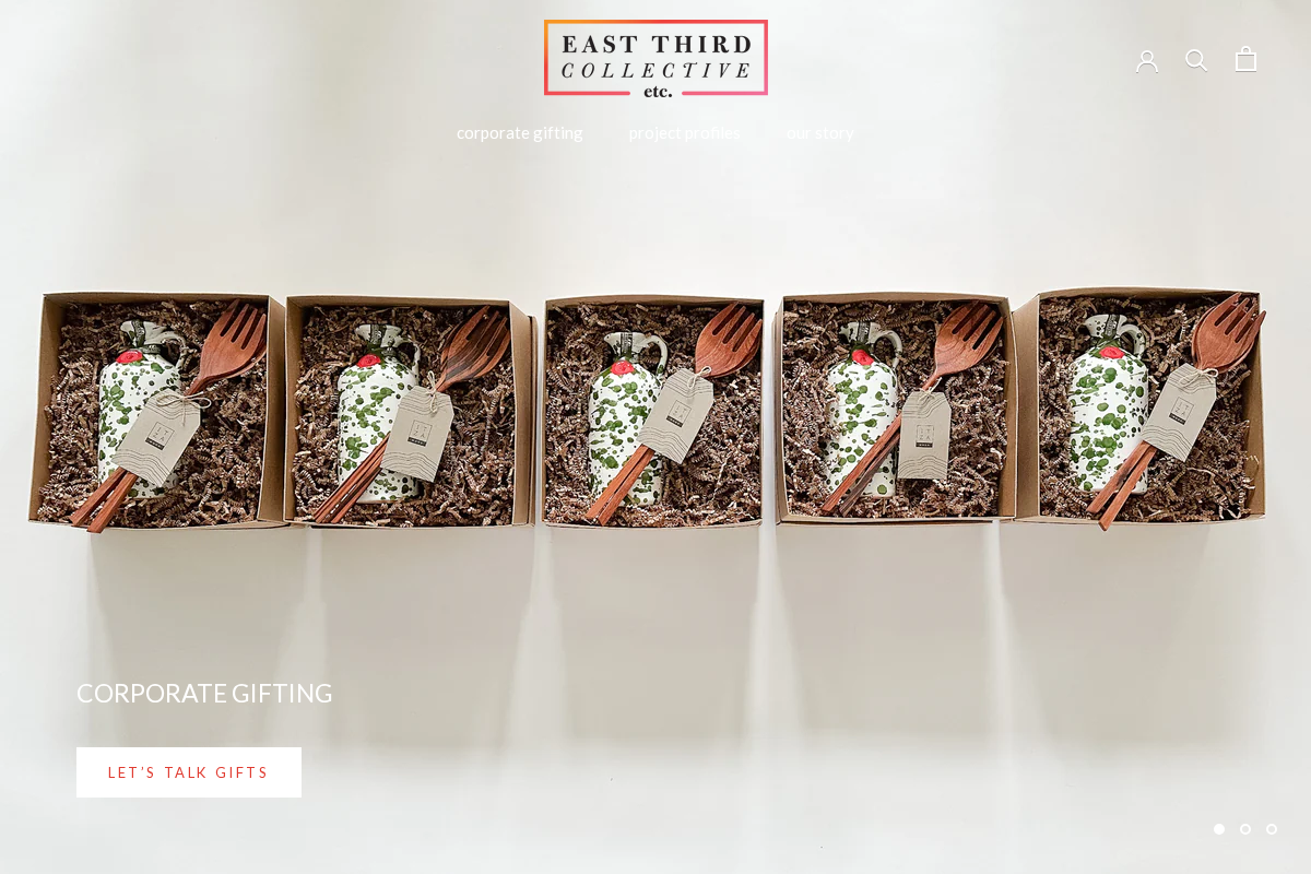 eastthirdcollective.com homepage screenshot