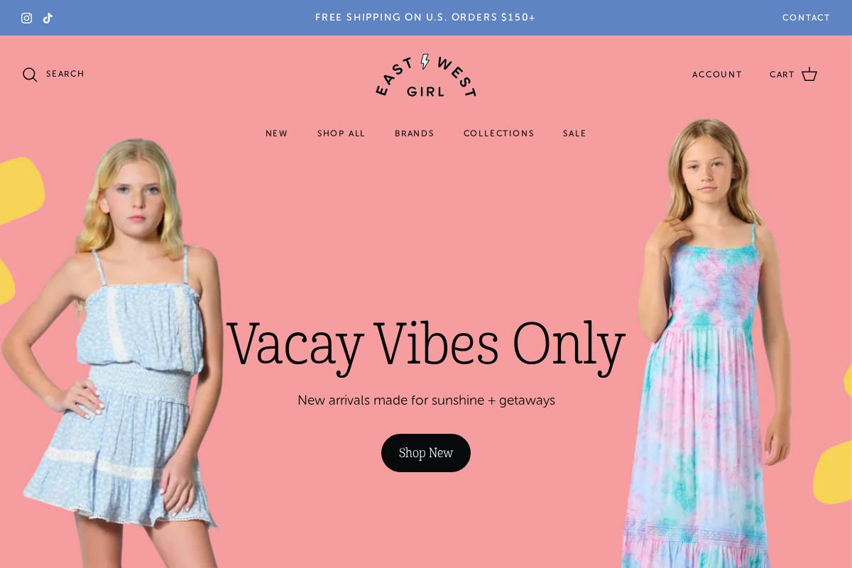 eastwestgirl.com homepage screenshot