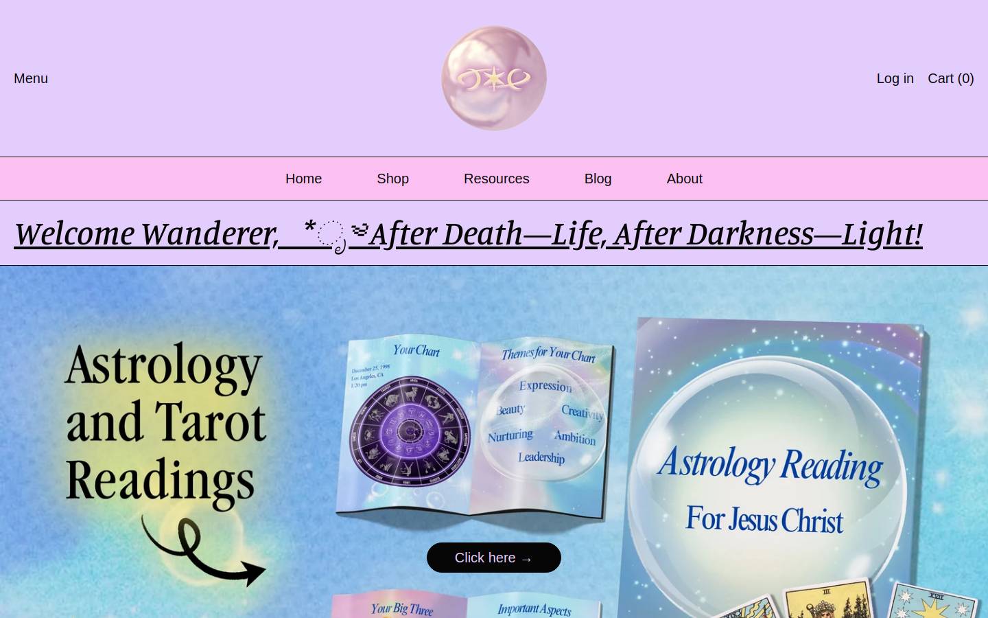 easyafterlife.net homepage screenshot