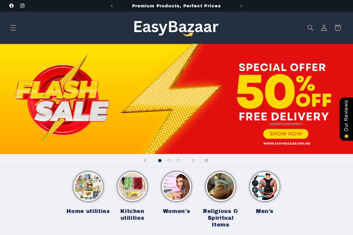 easybazaar.online homepage screenshot