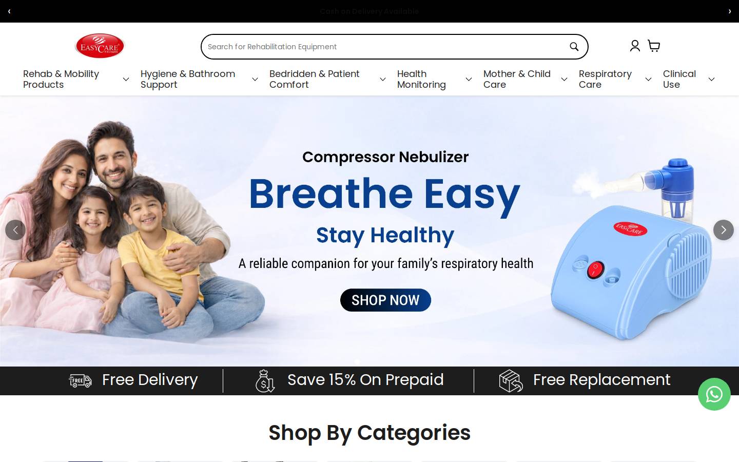 easycareglobal.com homepage screenshot