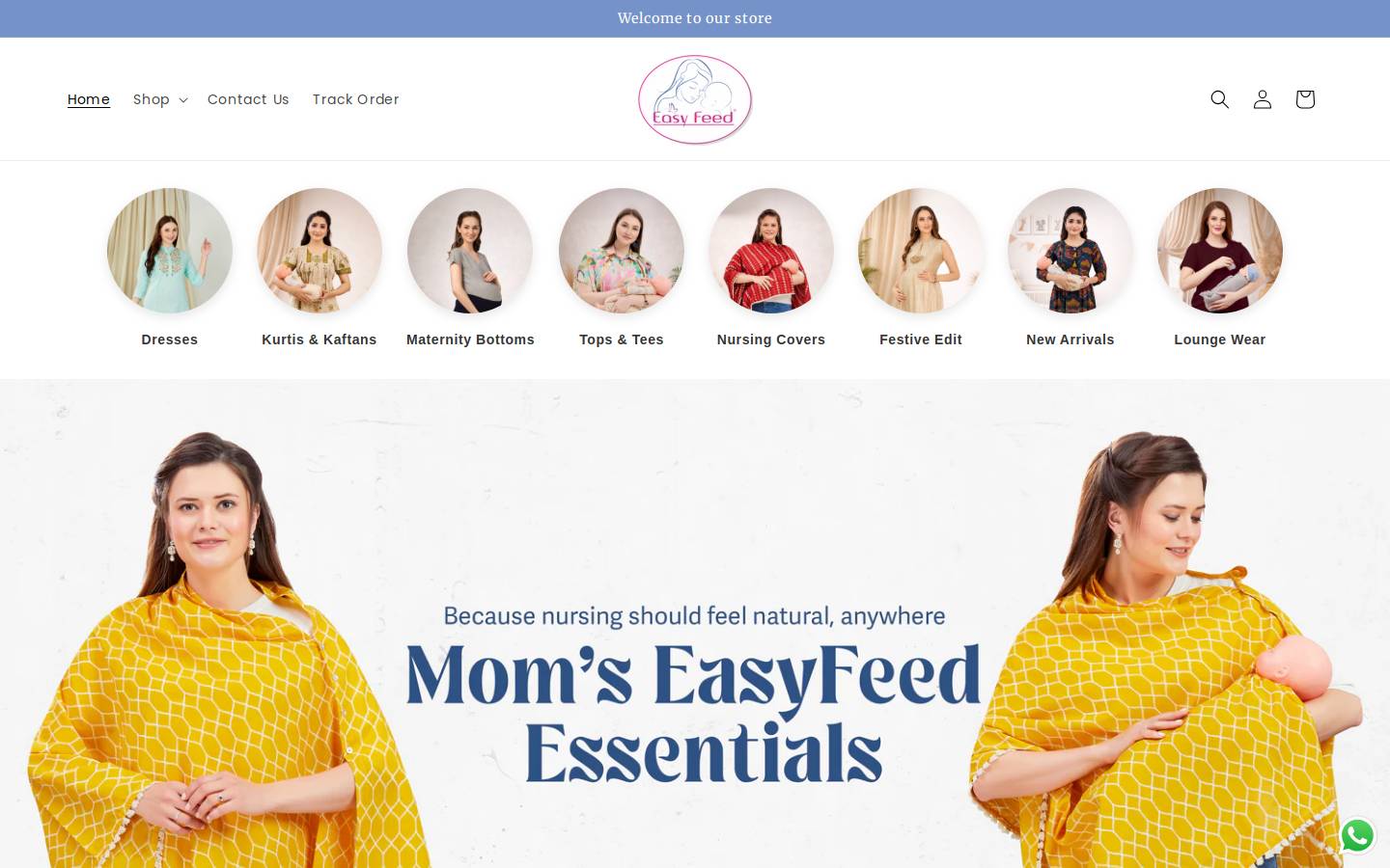 easyfeed.in homepage screenshot