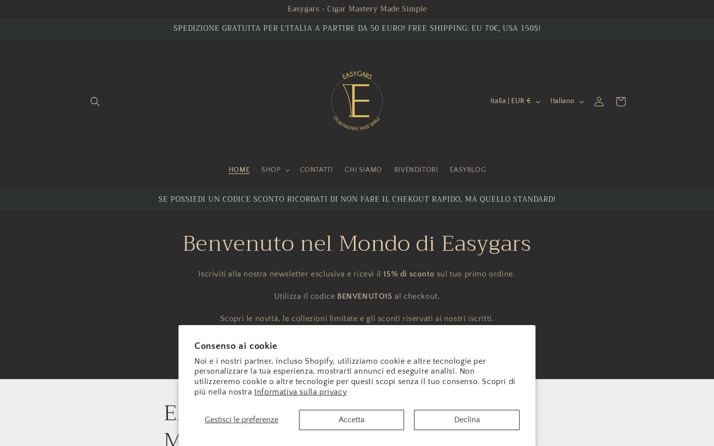 easygars.com homepage screenshot