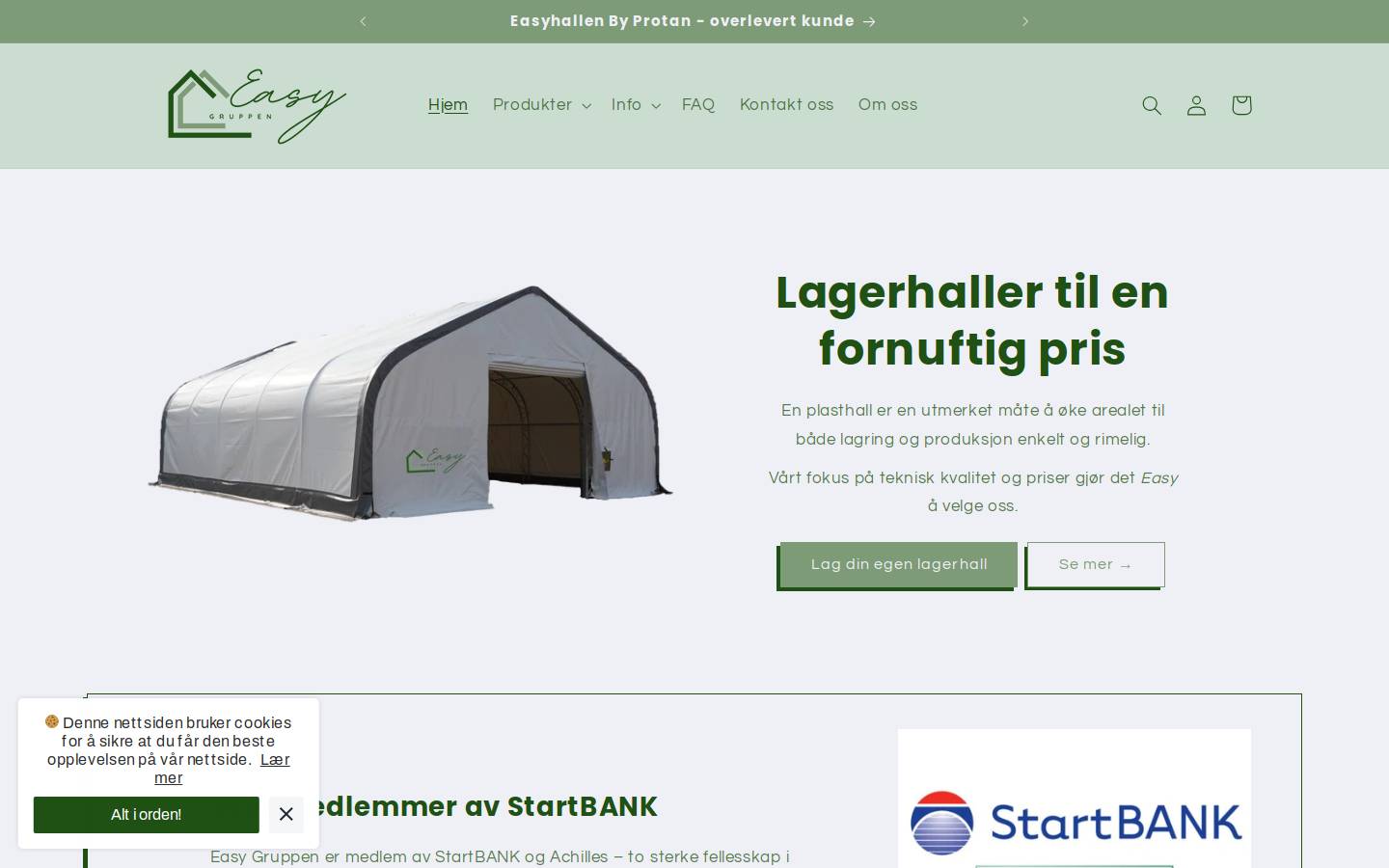 Easy Gruppen AS homepage screenshot