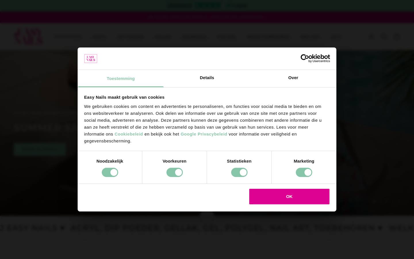 Easynails homepage screenshot