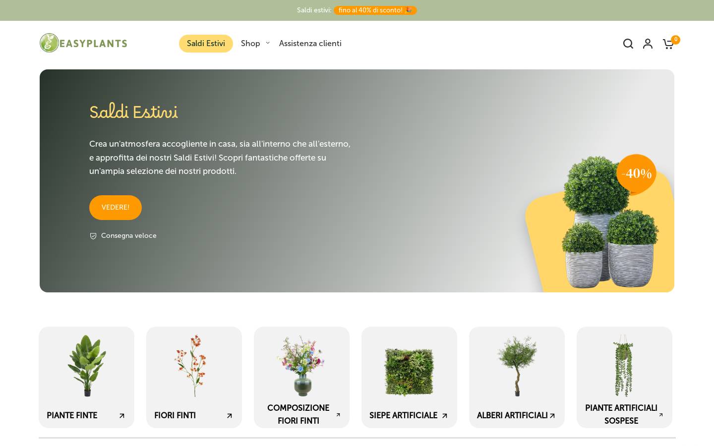 easyplants.it homepage screenshot