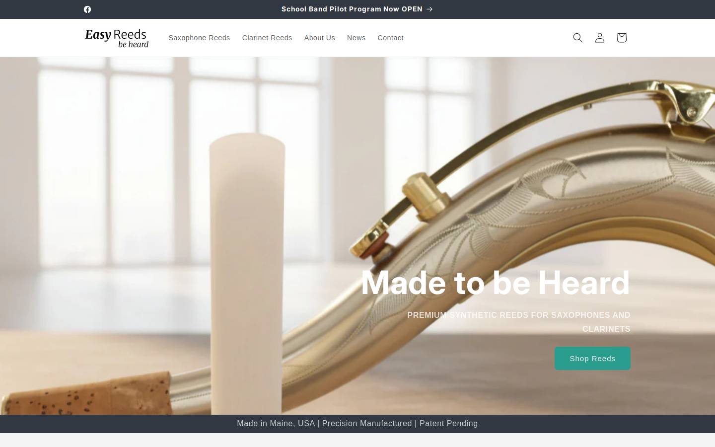 easyreeds.com homepage screenshot