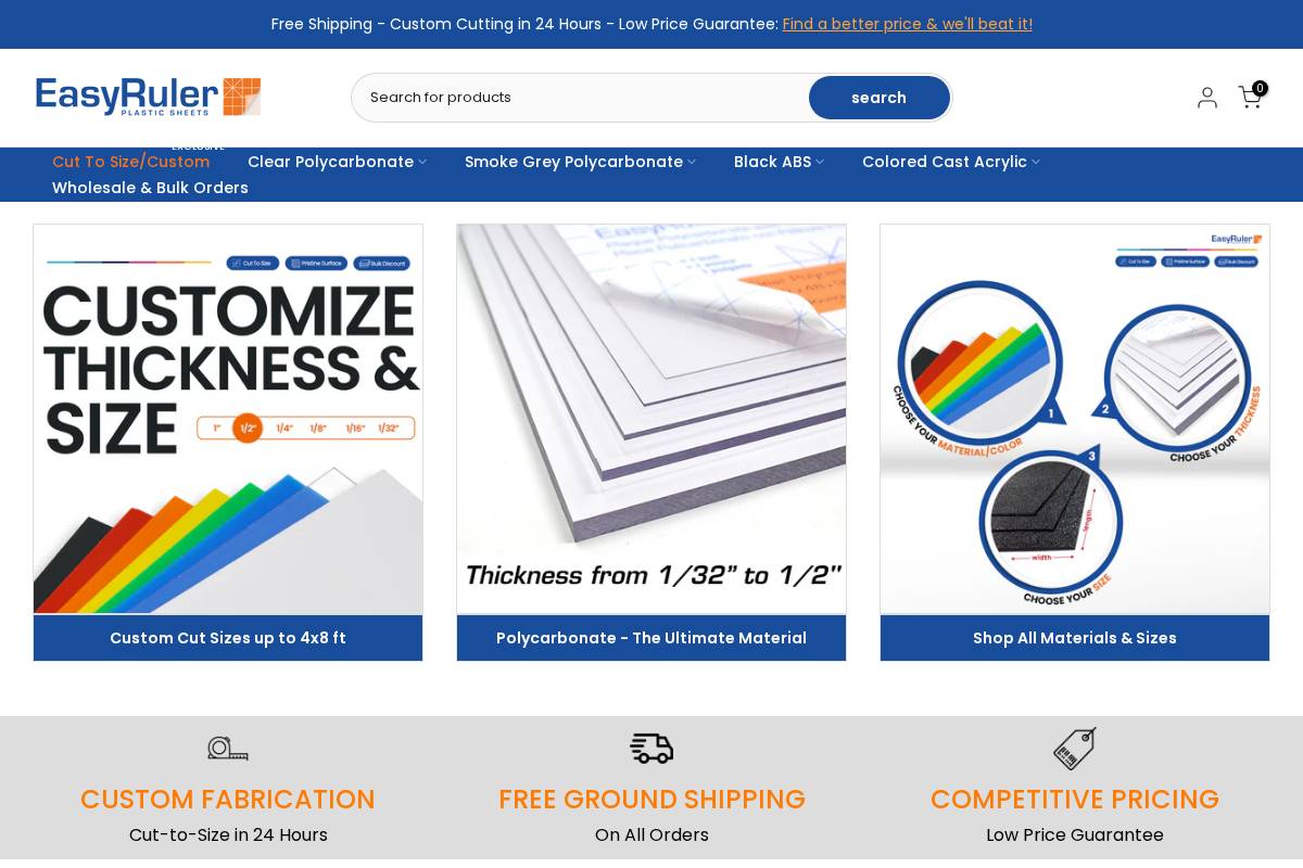 easyrulerplastic.com homepage screenshot