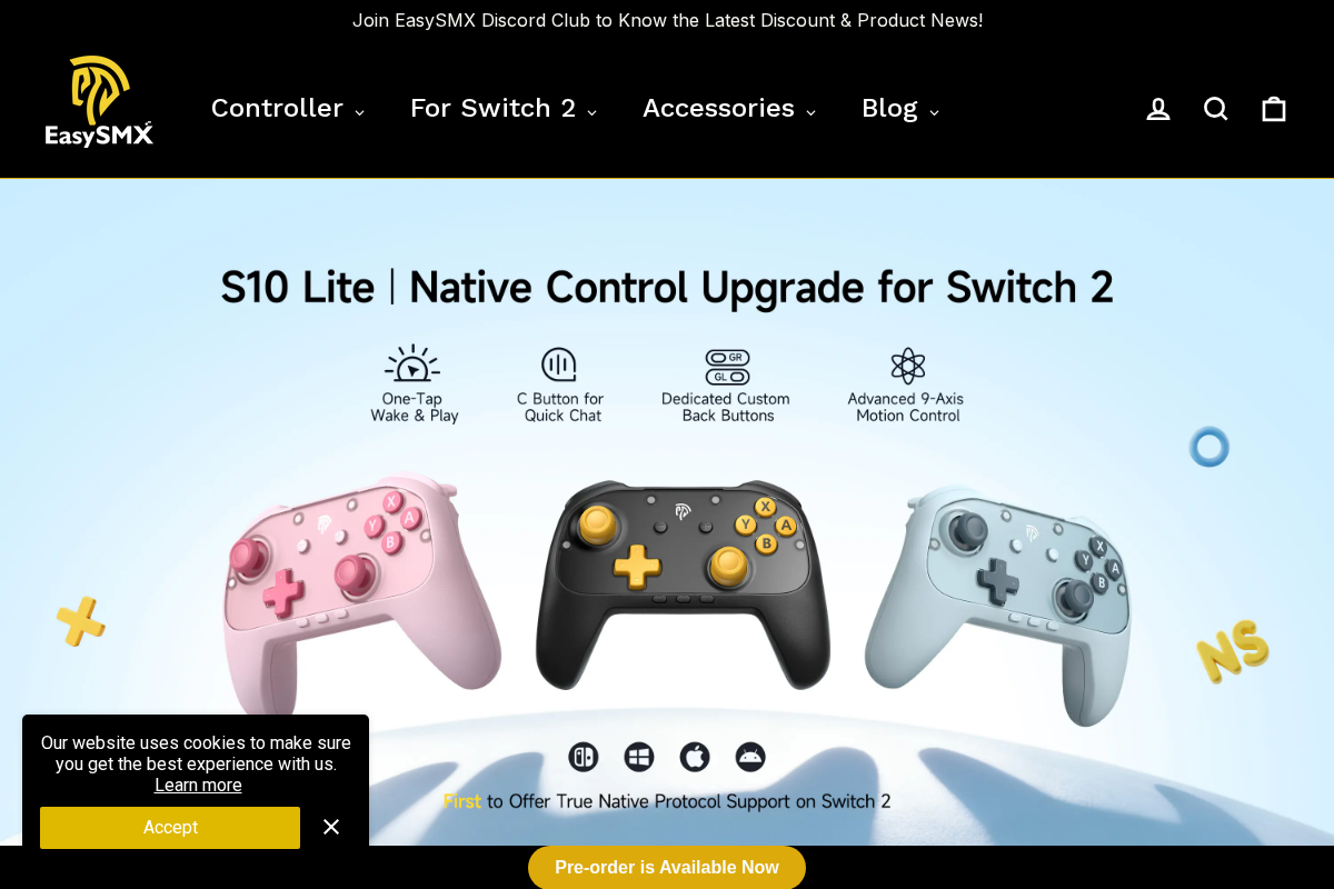 EasySMX_G homepage screenshot