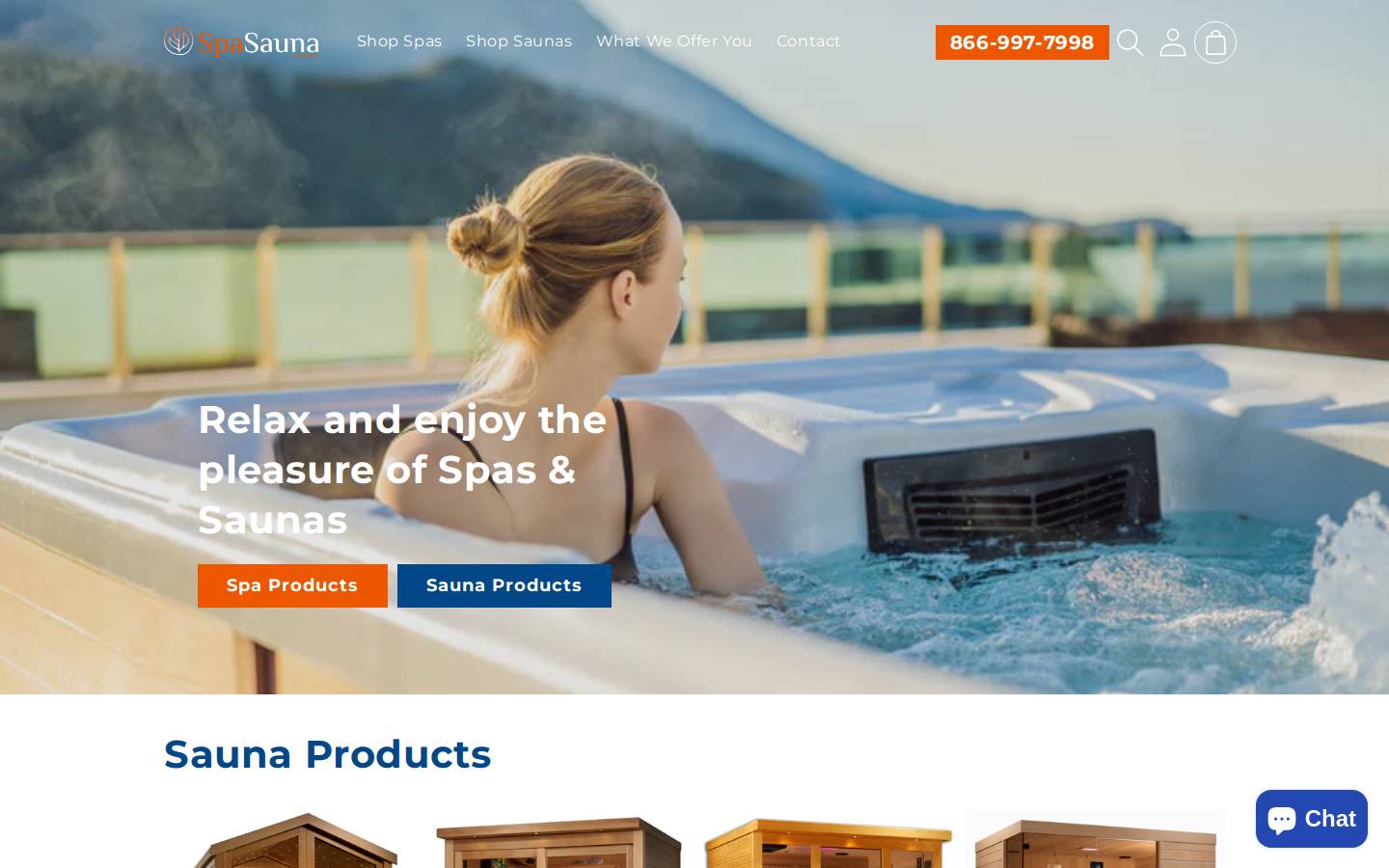 easyspasauna.com homepage screenshot