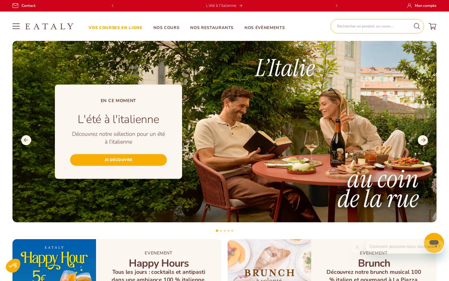 eataly.fr homepage screenshot