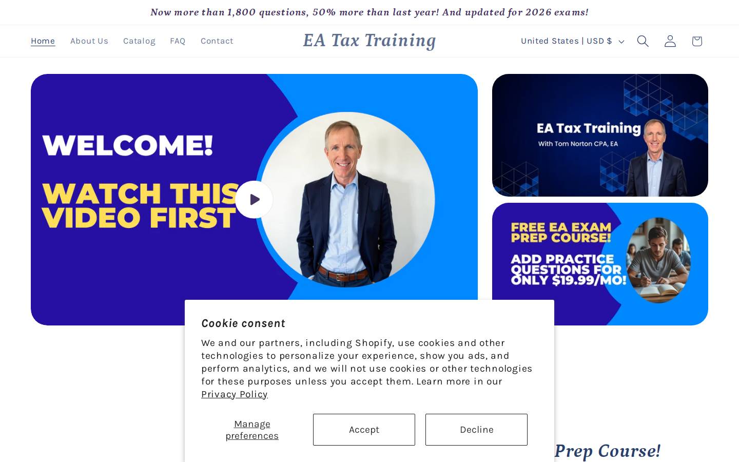 eataxtraining.com homepage screenshot