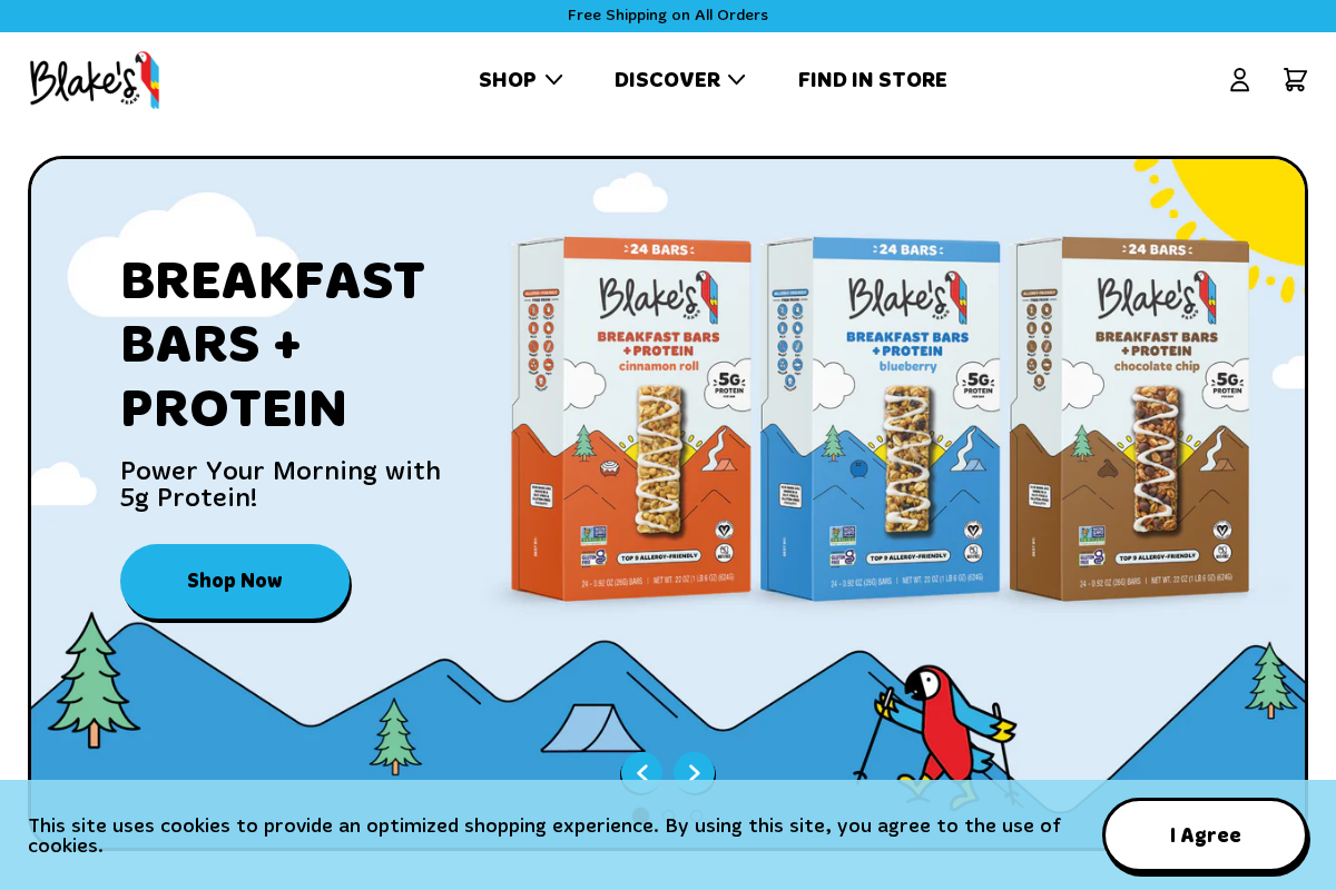 Blake's homepage screenshot