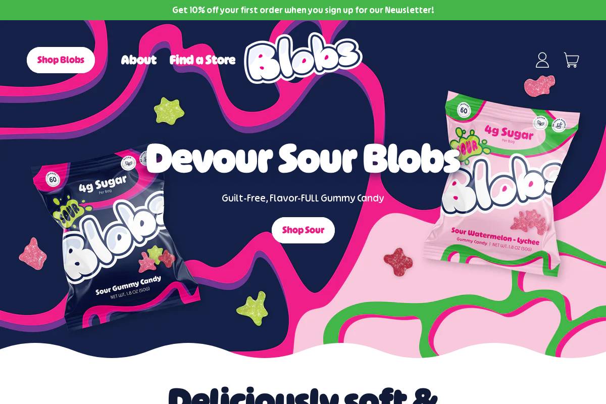 eatblobs.com homepage screenshot