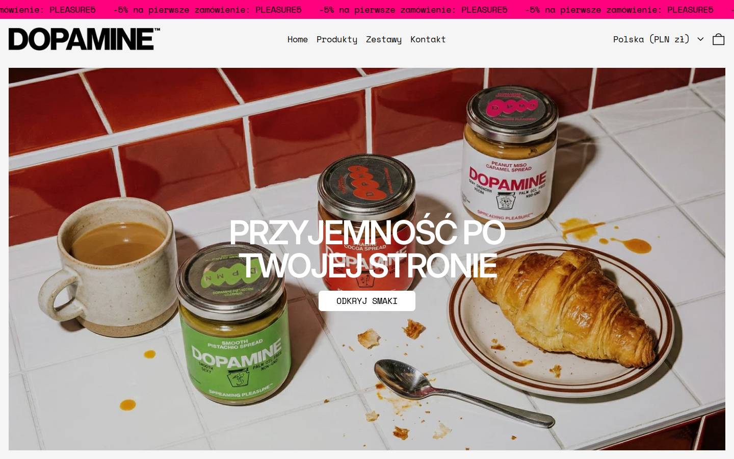 eatdopamine.com homepage screenshot