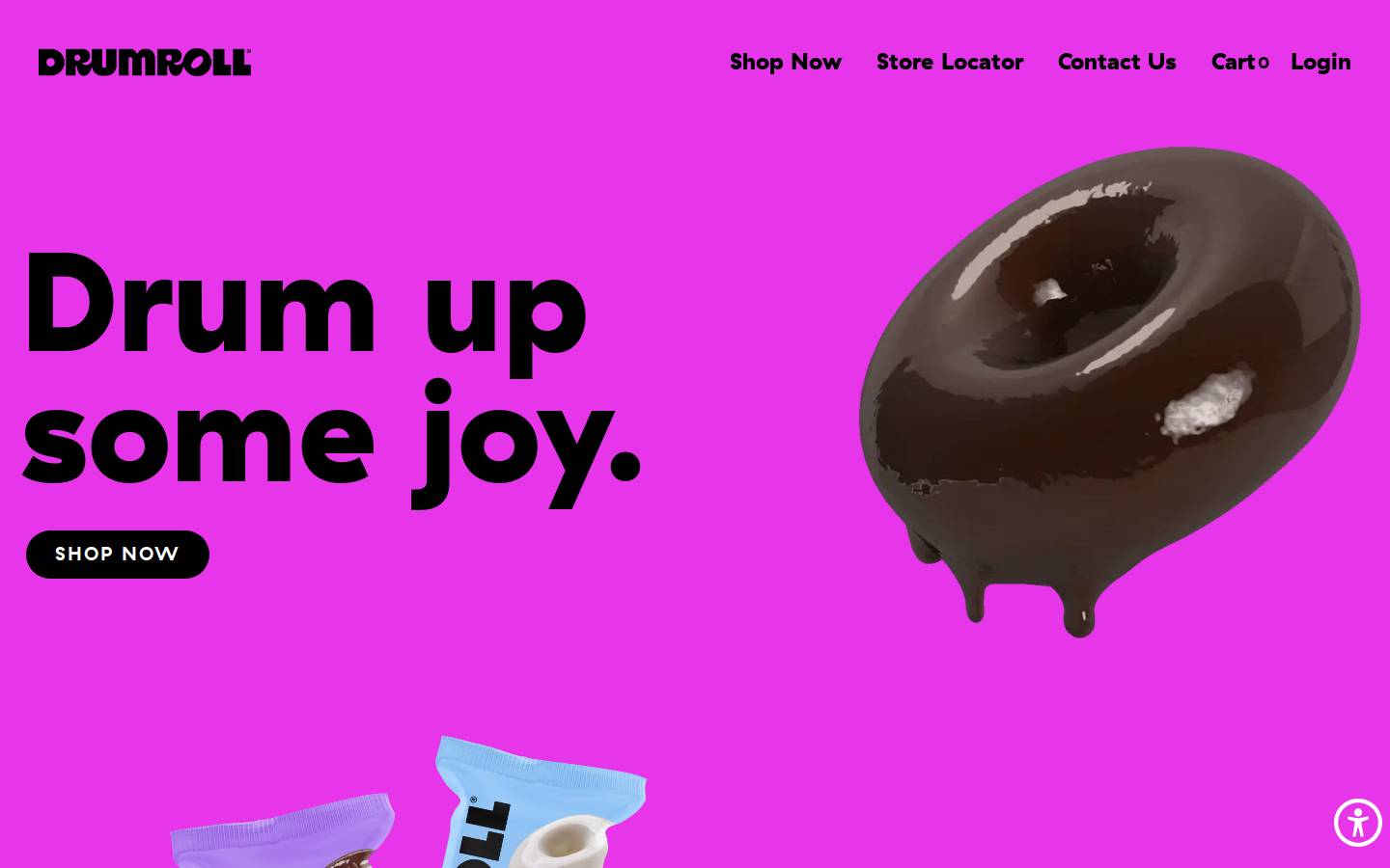 eatdrumroll.com homepage screenshot