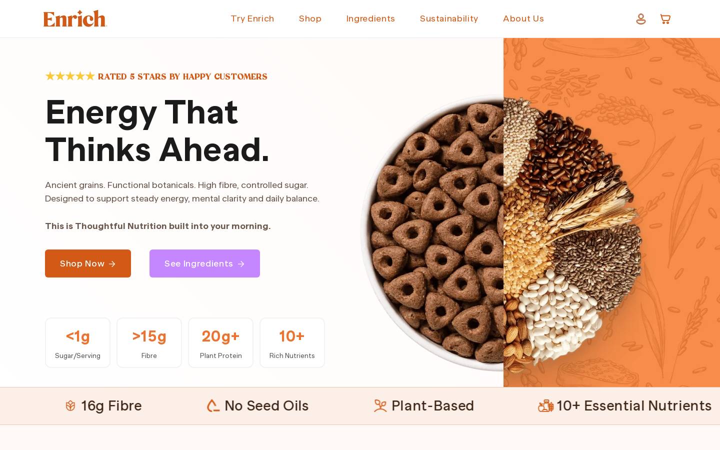 eatenrich.com homepage screenshot