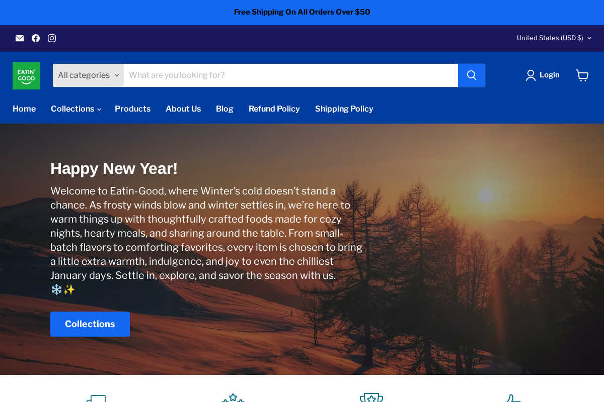 Eatin-Good homepage screenshot
