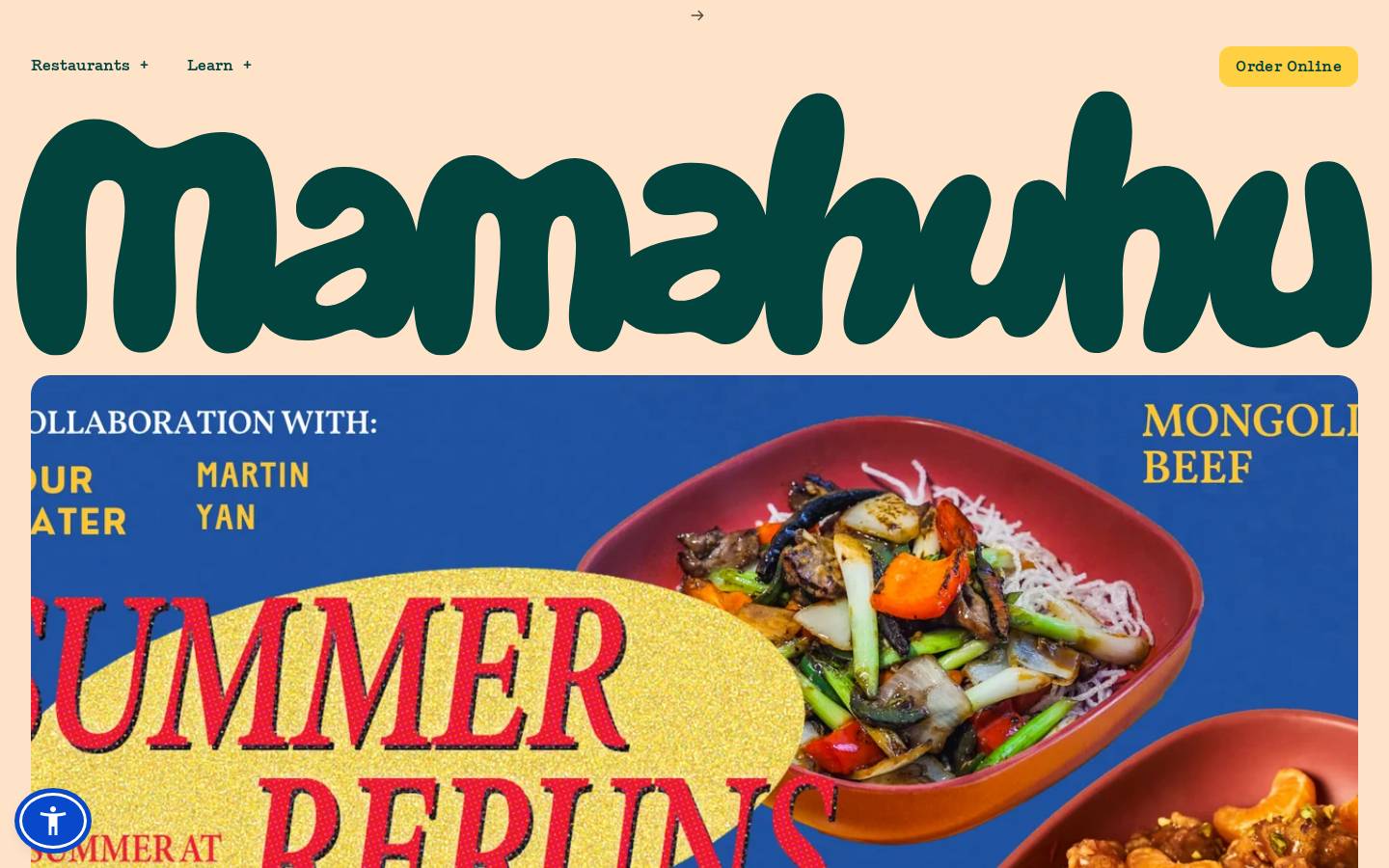 Mamahuhu homepage screenshot