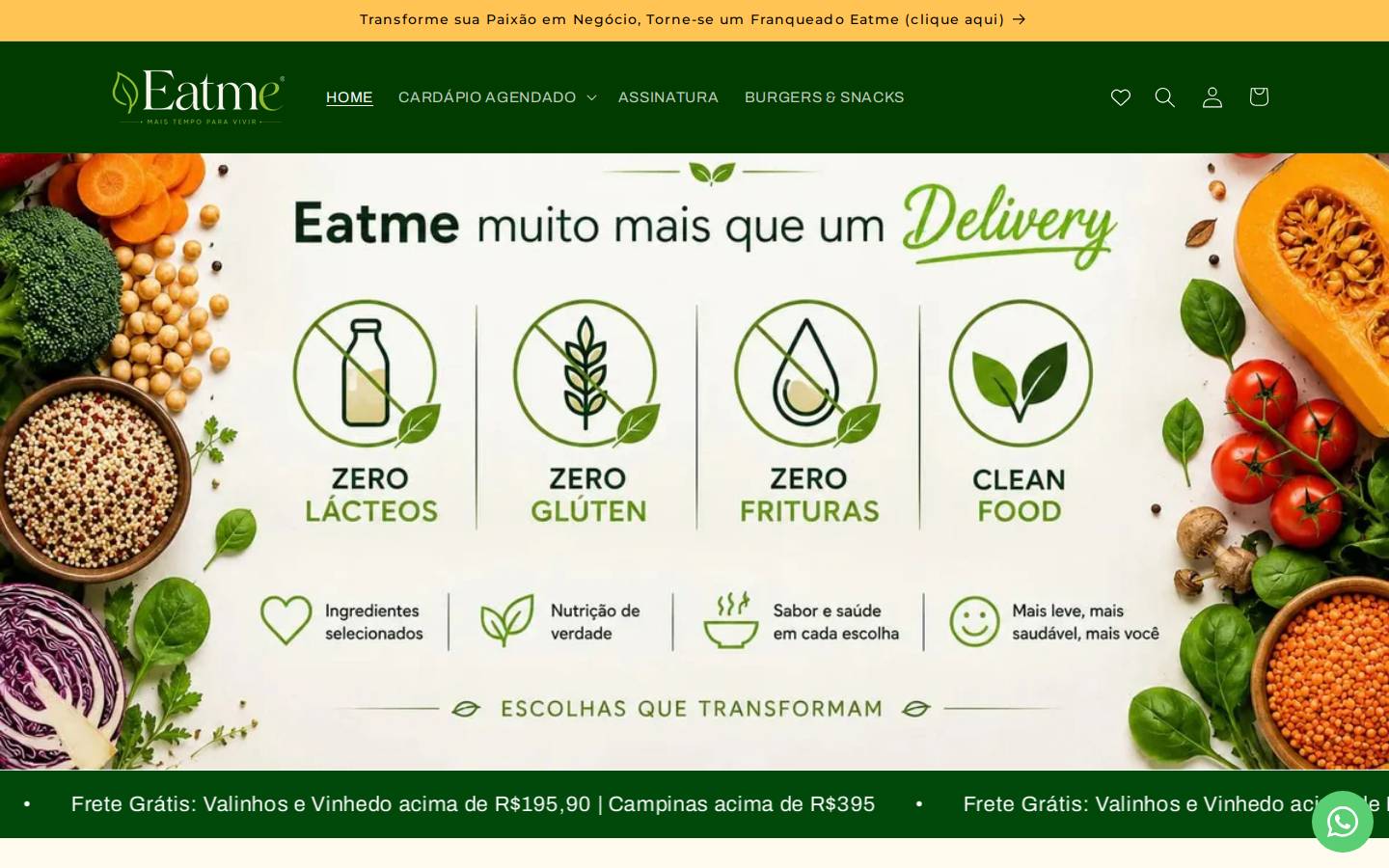 eatme.com.br homepage screenshot